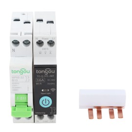 Small Intelligent Circuit Breaker Voice Control Timed Delay Remote WiFi Circuit Breaker for Tuya APP