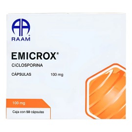 Emicrox Ciclosporina 100 Mg Caja Con 50 Cápsulas Raam