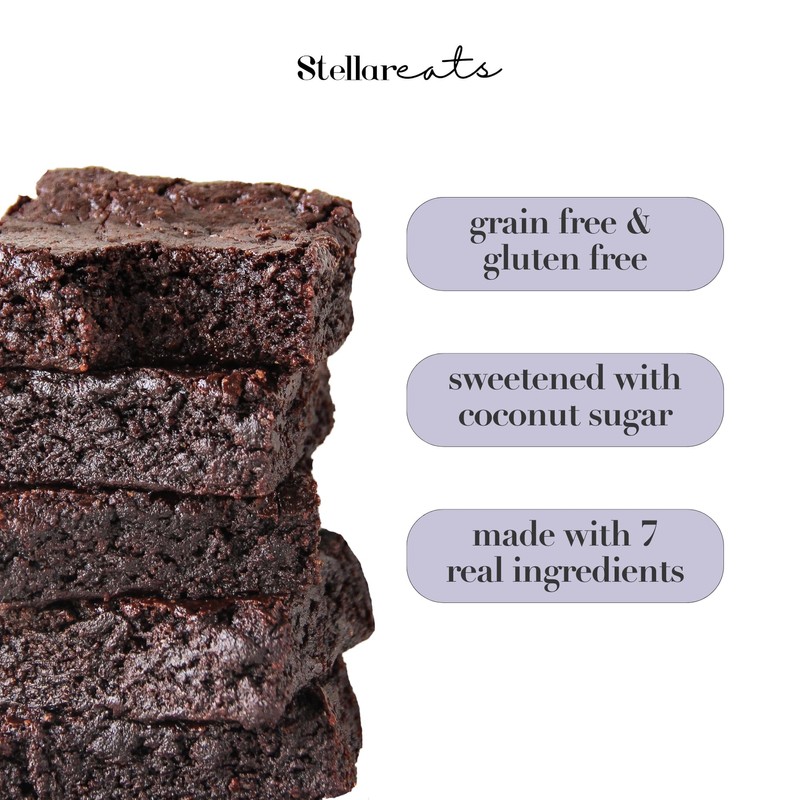 Stellar Eats Grain‑Free Fudge Brownie Baking Mix | Gluten‑Free, Dairy‑Free,