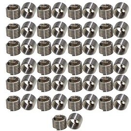 XunLiu 304 Stainless Steel Wire Thread Insert Stripped Thread Rethread Repair (50, M3-0.5X1.5D)