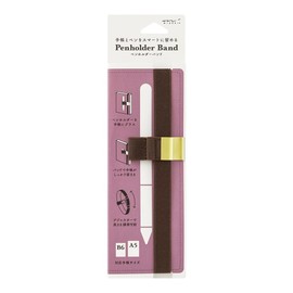 DESIGNPHIL 62334006 Midori Book Band, Pen Holder Band, For B6-A5, Brown