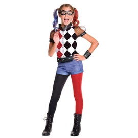 Rubie's Costume Kids DC Superhero Girls Deluxe Harley Quinn Costume, X-Large (X-Large)