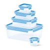 emsa Clip & Close Food Storage Containers, Set of 5,