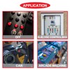MKBKLLJY 10pcs 16mm Red Push Button Switch SPST 3A 250V