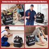TooCust Construction Backpack Heavy Duty with Hard Bottom, Tool Backpack