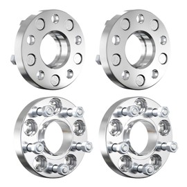 ZonCar Forged 5x4.5 1 inch Wheel Spacers, 1 inch Wheel Spacer with Hub Centric,64.1mm Hub Bore M12x1.5 Thread Pitch Spacers Fits for CR-V,Civic,Accord,HR-V,Pilot,MDX,Odyssey,4Pcs