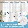 WITHLOC No Hook Shower Curtain with Snap in Liner -