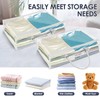6 Pack Clear Pvc Clothes Storage Bags with Zip Reinforced