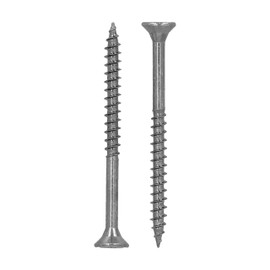 HELPMATE - Universal Screws Countersunk Head 4.0 x 50 Stainless Steel A2 Rustproof - Pack of 200 Wood Screws with PZ 2 Drive and Partial Thread - Chipboard Screws for Indoor and Outdoor Use
