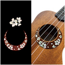 Sakura (cherry blossom) Rosette/size-S/For Ukulele Inlay Stickers Decals