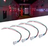 4 Set LED Indicator Light Signal Common Anode Waterproof Metal