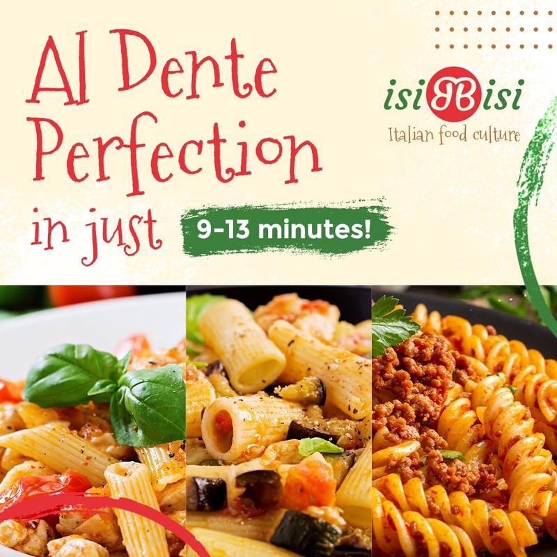 isiBisi Gluten-Free Pasta Sampler, 6-Pack - Penne, Rigatoni, Spirali Noodles