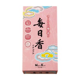 MAINICHI KOH Cherry Blossoms & Sandalwood Approx. 280 Sticks Minimum Smoke Japanese 280 Sticks Incense by Nippon Kodo, Japanese Quality Incense, Since 1575