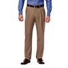 Haggar mens Mynx Gabardine Hidden Expandable Waistband Classic Fit Front