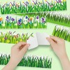 Konsait Bulletin Board Borders Set, 55Ft Green Grass Border for