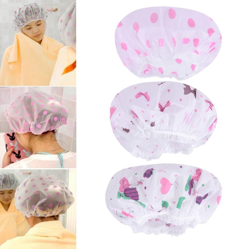 FOMIYES Gorros De BañO Mujer Reutilizables - Gorro De Ducha