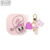 ESTHER BUNNY Buds Live Pink Shine Case with Keyring Set 2items, Case#$%Keyring:Check Bunny-Sweet Bunny