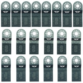 20 x TopsTools UNKC20 Mix Blades Compatible with Bosch, Fein Multimaster, Multitalent, Makita, Milwaukee, Einhell, Ergotools, Hitachi, Parkside, Ryobi, Worx, Workzone Multitool Multi Tool Accessories