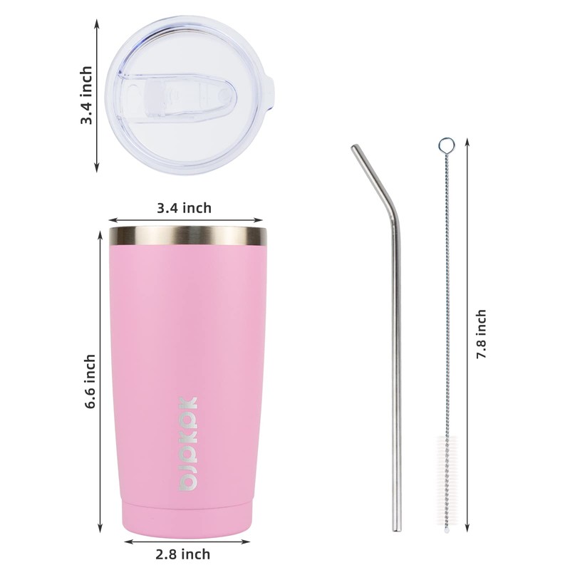 BJPKPK Insulated Tumbler 20 oz Stainless Steel Coffee Travel Thermal