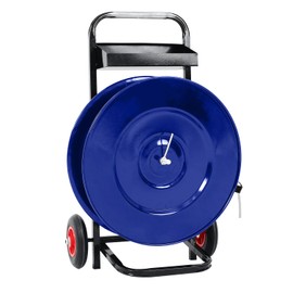 Strapping Dispenser, Strapping Banding Cart, with 50 Packing Buckle,Strapping Cart with Emergency Brake Device