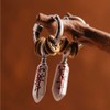 COPPERTIST.WU Masterblade Talisman Earrings Daoist Earrings for Men Women, S925