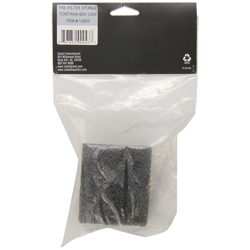 Cobalt International ACI12003 Fontana 800-1200 Pre-filter Sponge for Aquarium