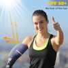 Mangas de compresión de enfriamiento con protección solar UV para