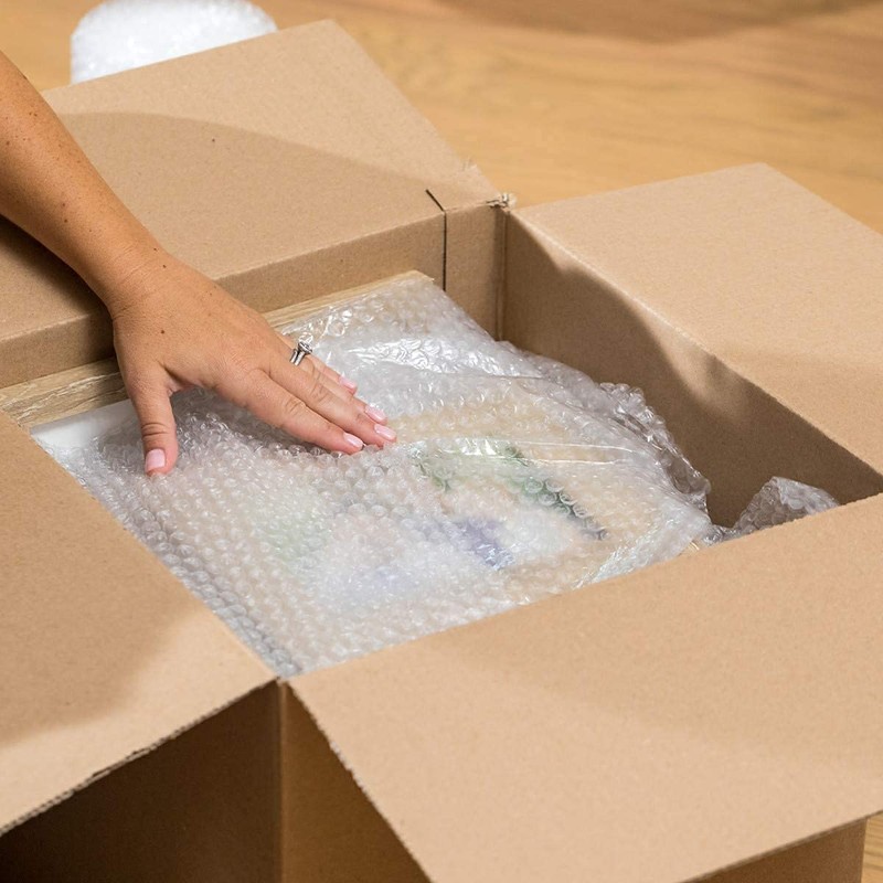 Bubble Wrap Roll - 300mm Wide Clear Polythene Small Air