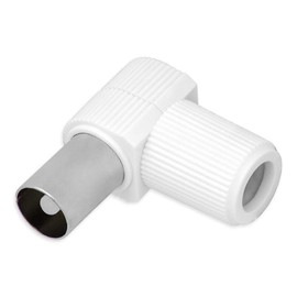 Elektronik-Technik TV 5x Angled Connector 5x Angle Socket Set Antenna Connector Coupling Adapter Plug Socket Coaxial Cable