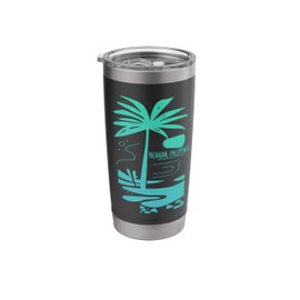 El Nido Palawan Philippines Minimalist Beach Scene Stainless Steel Insulated Tumbler