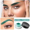 Pomada para Cejas Eyebrow Pomade Gel, Waterproof Long-Lasting, Green