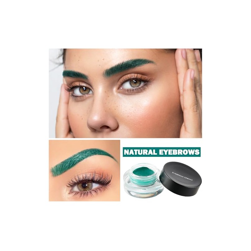 Pomada para Cejas Eyebrow Pomade Gel, Waterproof Long-Lasting, Green