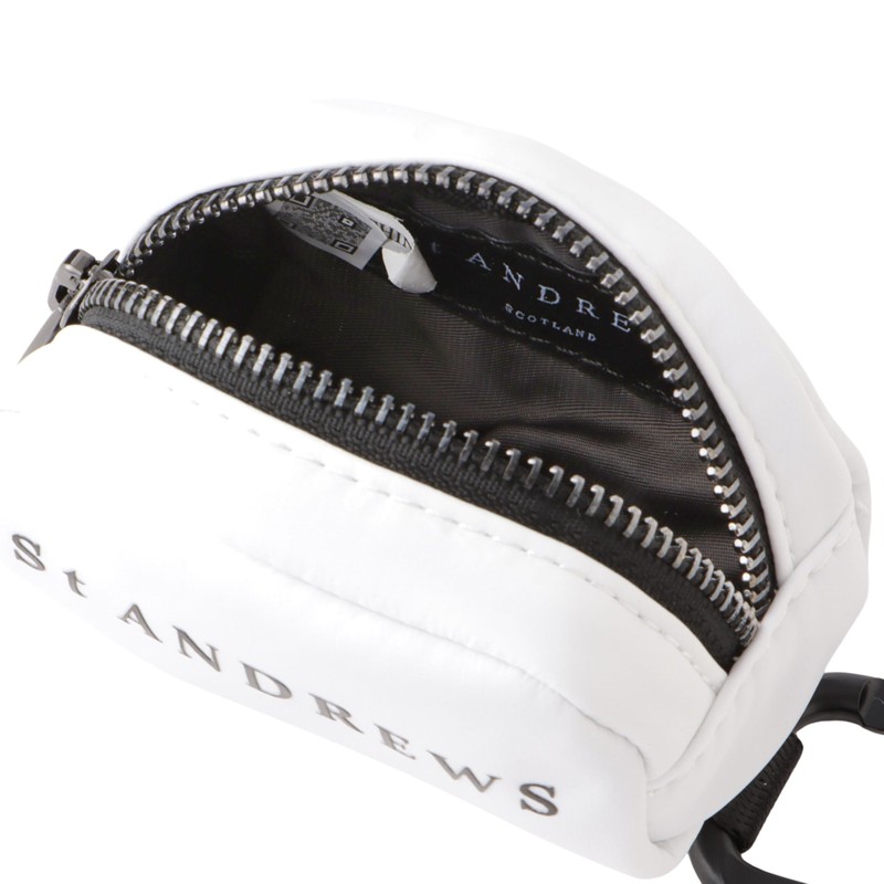 St Andrews Continuous Classic Ball Pouch (Brand Logo, Carabiner Hook)