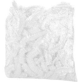 Haobase 100 Pcs Shower Caps 44cm Waterproof Plastic Elastic Hair Bath Caps for Home Use, Hotel, Spa, and Hair Salon