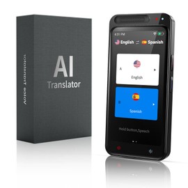 Language Translator Device, 138+ Languages Translation in Real Time for Voice/Text/Photo Portable Smart Voice Translator with 4.1 Inch HD Touch Screen Offline Translation for Business Learning Travel