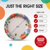 Party Solids Floral Spring Paper Plates Disposable Heavy Duty 8.5