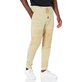 Hudson Jeans Men's Moto Sweatpant, Confetti Wheat, Large