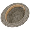 Stetson Meliott Trilby Fabric Hat Summer Women Men, black-white, M