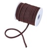 Craftdady 5mm Braided Elastic Cord for Headband Sewing Coconut Brown