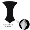 black or white Spandex stretch Cover for Poseur Table with