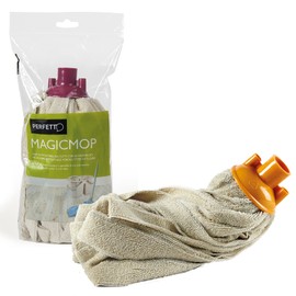 Perfetto Floors Microfiber Magic mop, Fabric, Coccia Zucca/Porpora/Filato Ghiaccio, One Size