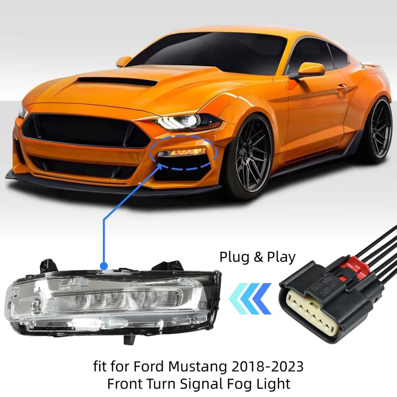 Turn Signal Fog Light Connector Pigtail fit for Ford Mustang