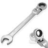 Kyuionty 3/4 Inch Ratchet Wrench Imperial, Flex Head Combination Wrench