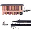 All in One Makeup Kit,12 Colors Nude Shimmer Eyeshadow Palette,