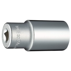 TONE Deep Socket (12 Square) 3D-24L Drive Angle 0.3 inch (9.5 mm) (3/8 mm), Double Side Width 0.9 inches (24 mm)