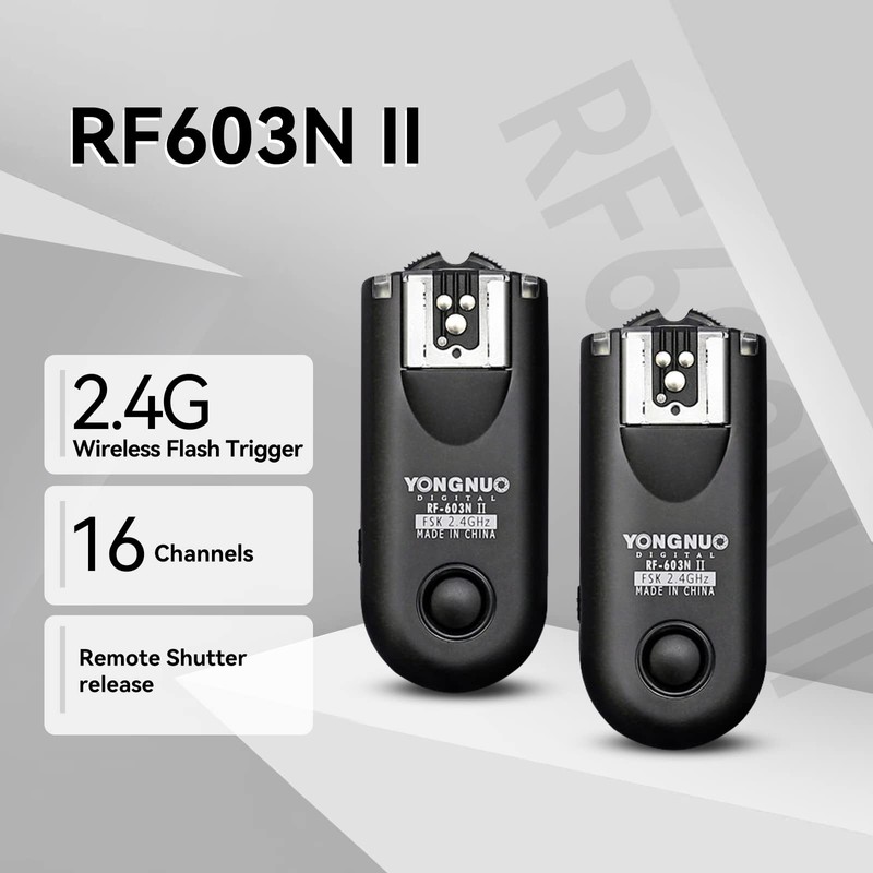 YONGNUO Wireless Shutter Release & Flash Trigger RF-603II N1 for