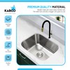 KABCO 23 Inch Stainless Steel Single Bowl Classic Kitchen Sink,