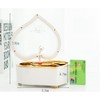 Heart Shape Dancing Ballerina Music Box Jewelry Box Carousel Swivel
