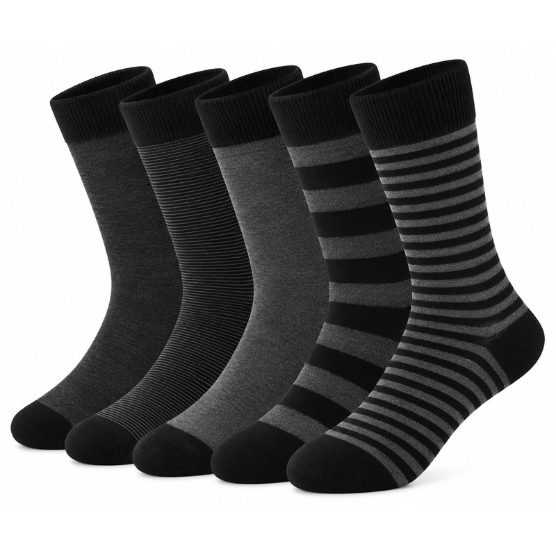 Men’s Dress Socks for Business & Daily Wear – 5-Pair