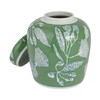 Creative Co-Op Decorative Ceramic Ginger Jar with Lid for Spices,